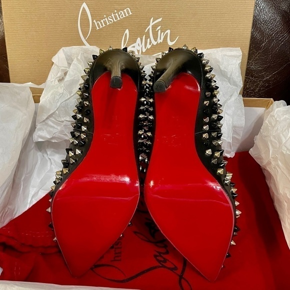 CHRISTIAN Louboutin So Kate, Multicolor metallic spiked Pumps, EU 39. - Picture 10 of 14